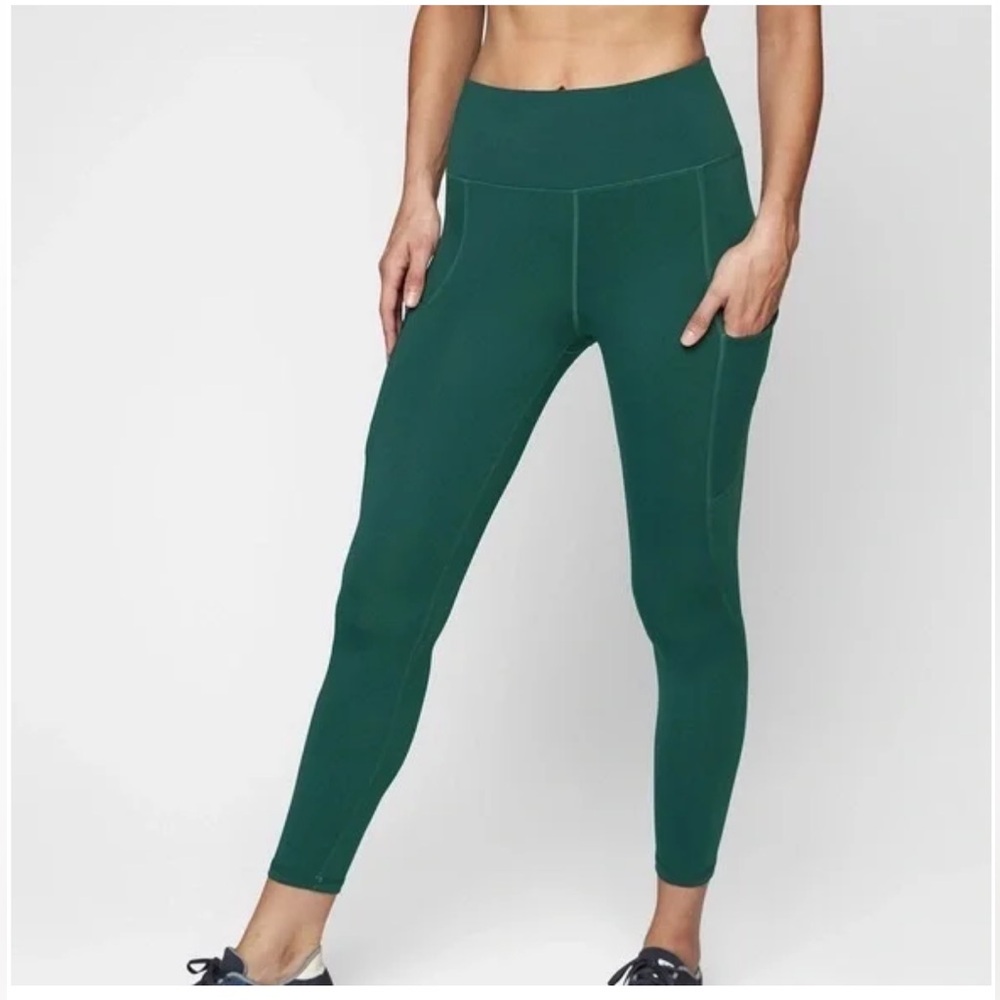 Athleta All In 7/8 Tight Teal Green size small